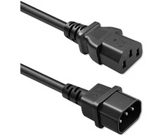 Qoltec Kabelis zasilający IEC C13 | C14 | 3x1.00mm² | Czysta miedź Cu | 2m