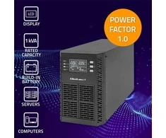 QOLTEC 52280 Nepertraukiamo maitinimo šaltinis UPS / 1kVA / 1000W / Galios koeficientas 1.0 / LCD / EPO / USB / Prisijungę