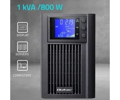 „Qoltec“ grynos sinusinės bangos | 1 kVA | 800 W | AVR | LCD | Grynas sinusas
