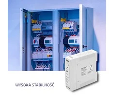 Qoltec Maitinimo šaltinis na szynę DIN | 24W | 24V | 1A | Baltas | Slim