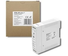 Qoltec Maitinimo šaltinis na szynę DIN | 20W | 12V | 1.67A | Baltas | Slim