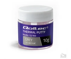 Qoltec Aukšto laidumo pasta | Terminė masė Thermal Putty 10 W/m-K | 10 g | Pilka