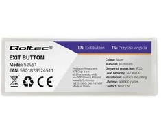 QOLTEC 52451 Exit button with LED backlight