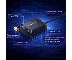 Mobilioji GPS/GLONASS antena - 28 dBi - Qoltec 57057