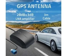Qoltec Mobilna Antena GPS GLONASS su podstawą magnetyczną | dookólna | 28dBi | FAKRA
