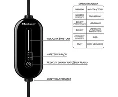 Qoltec 2w1 Typ2 | 3.5kW | 230V | LED |5m