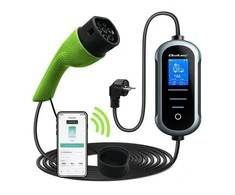Qoltec 2w1 Typ2 | 3.5kW | 230V | Wi-fi | TUYA | SMART LIFE | LCD | Przenośna | 5m