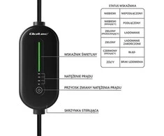 Qoltec 2w1 Typ2 | 3,5 kW | 230 V | LED | 5 m