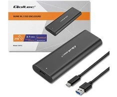 QOLTEC 50312 M.2 SATA SSD / NVME / USB tipo C korpusas