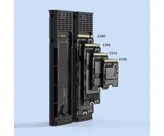 Qoltec korpusas | M.2 SSD disko vieta | SATA | NVMe | USB-C | DUAL 2 x 2 TB