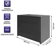 Qoltec akumuliatoriaus modulio korpusas | 12Ah | 12 kW