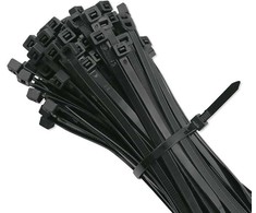 QOLTEC 52196 Zippers Qoltec 3.6 150 100szt nylon UV Juodas