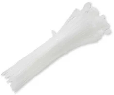 QOLTEC 52242 Self-locking cable tie 4.8x160mm Nylon UV Baltas