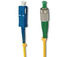 Qoltec FC/APC – SC/UPC šviesolaidinis pataisos laidas | Vienmodis | 9/125 | G652D | Simplex | 15m