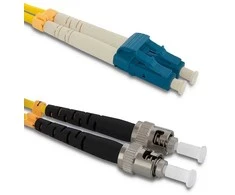 „Qoltec“ šviesolaidinis laidas LC/UPC – ST/UPC | Vienmodis | 9/125 | G652D | Dvipusis | 5 m