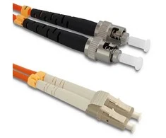 Qoltec Optinio pluošto kabelis LC/UPC-ST/UPC OM2 2m