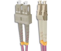 QOLTEC 54348 Qoltec Optic Patchcord LC/UPC – SC/UPC Multimode 50/125 OM4 Duplex 1m