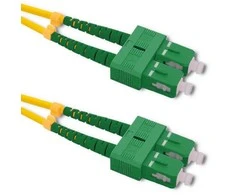 QOLTEC 54365 Qoltec Optinis Patchcord SC/APC-SC/APC | Vienmodis | 9/125 | G652D | Dviaukštis 1,5m