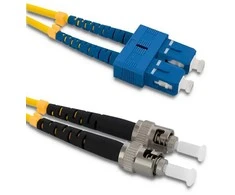 Qoltec SC/UPC – ST/UPC optinio pluošto pataisos laidas | Vienmodis | 9/125 | G652D | Dvipusis | 2 m
