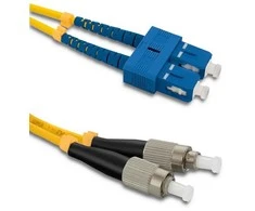 Qoltec SC/UPC – FC/UPC šviesolaidinis pataisos laidas | Vienmodis | 9/125 | G652D | Dvipusis | 3 m