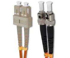 Qoltec SC/UPC – ST/UPC šviesolaidinis pataisos laidas | Daugiarežimas | 50/125 | OM2 | Dvipusis | 1m