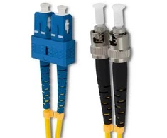 Qoltec SC/UPC – ST/UPC šviesolaidinis pataisos laidas | Vienmodis | 9/125 | G652D | Dvipusis | 5 m
