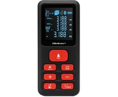 „Qoltec Precision“ skaitmeninis lazerinis atstumo matuoklis su elektroniniu nivelyru | su LCD ekranu | 120 m