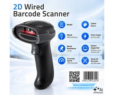 Qoltec Precyzyjny Skaner czytnik kodów kreskowych 1D 2D | QR | EAN | USB