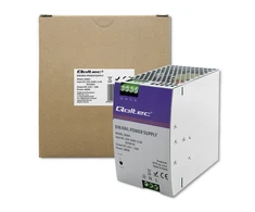 Qoltec pramoninis na szynę DIN | 480W | 24V | 20A