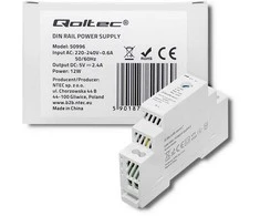 QOLTEC 50996 DIN rail power supply 12W 5V 2.4A