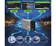 Qoltec MS Wave | 12V na 230V | 2500/5000W | USB