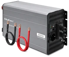 Qoltec Przetwornica napięcia Pure Sine Wave | 12V na 230V | 4000/8000W | UPS BYPASS | USB | Kompatybilna su LiFePO4 GEL AGM
