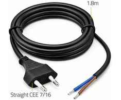 Qoltec Maitinimo kabelis su CEE 7/16 (C) kištuku 2x0.75 mm² 1.8 m