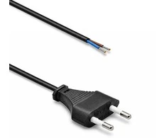 Qoltec Przewód zasilający CEE 7/16 (C) | 2x0.50 mm² | miedź Cu | odizolowany lutowany | 1.8m