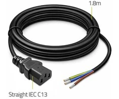 Qoltec IEC C13 maitinimo kabelis, nuvalytas ir lituotas, varinis, 3x0.75mm², 1.8m