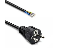 Qoltec Kabelis zasilający SCHUKO CEE 7/7 (E/F) | miedź Cu | odizolowany lutowany | 3x0.75 mm² | 3m