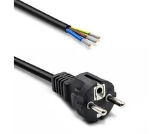 Qoltec Kabelis zasilający SCHUKO CEE 7/7 (E/F) | miedź Cu | odizolowany lutowany | 3x1.00 mm² | 1.8m