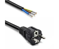 Qoltec Kabelis zasilający SCHUKO CEE 7/7 (E/F) | miedź Cu | odizolowany lutowany | 3x1.50 mm² | 3m