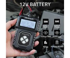 Qoltec Skaitmeninis tester akumulatora su LCD | Polskie Menu | 12V | AGM | GEL | STD | 30-220AH