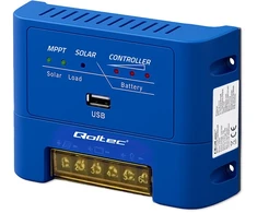 „Qoltec MPPT 15A“ saulės įkrovimo valdiklis, skirtas maitinti nuolatinės srovės imtuvus ir įkrauti 12 V / 24 V | LiFePO4 akumuliatorius