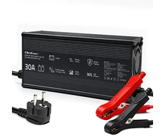 Qoltec Specjalistyczna kroviklis do akumulatora LiFePO4 12V | 30A | PF 0.9 | LED | Inteligentne ładowanie