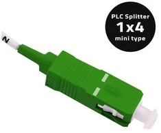 Qoltec Splitter 1x4 | SC/APC – SC/APC | G.657A | Vienmodis | 0,9 mm