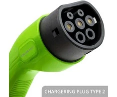 Qoltec Stacja ładowania EV Typ2 automobiliui elektrycznego i hybryd | 3 fazy | 22kW | 32A | Wi-fi | LCD | RFID | Smart life | TUYA | Wallbox | 5m