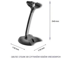 QOLTEC stovas brūkšninių kodų skaitytuvams