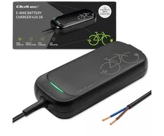 Qoltec Szybka Įkroviklis do roweru hulajnogi skutera elektrycznego 36V | 42V | 2A | przewód otwarty bez wtyczki | wodoodporna +kabelis zasilający