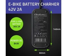 Elektrinis motoroleris 36V 42V 2A 5.5x2.5 dviračių įkroviklis Qoltec