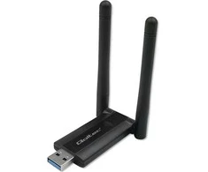 Qoltec 56987 Adapteris USB DUAL Wi-Fi su antena 2 x 2dBi | Standartinė kintamoji srovė | USB 3.0 | 1200 Mbps