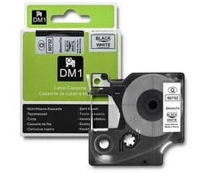 QOLTEC 50752 Tape for DYMO D1 53713/ 53718 / 24mm x 7m / Baltas/Juodas print