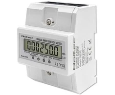 „Qoltec“ trifazis elektroninis skaitiklis | DIN bėgelio energijos suvartojimo skaitiklis | 400 V | 100A | LCD | 4P