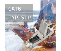 Kištukas rj45 be įrankių stp cat6 lizdas kaištis t568b t568a Qoltec